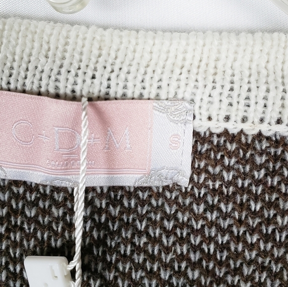 C+D+M cardigan sweater with furry pockets - Picture 5 of 6